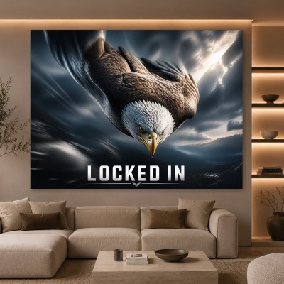 Locked In Adler – Modernes Wandbild oder Fine Art Print