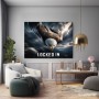Locked In Adler – Modernes Wandbild oder Fine Art Print