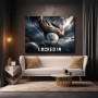 Locked In Adler – Modernes Wandbild oder Fine Art Print