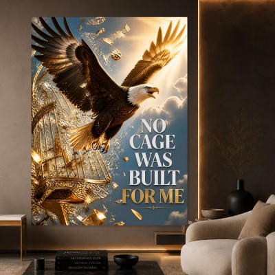 Majestätischer Adler der Freiheit – Modernes Wandbild oder Fine Art Print
