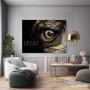 Fokus im Adlerauge – Modernes Wandbild oder Fine Art Print