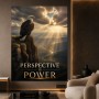 Modernes Wandbild oder Fine Art Print – Perspective is Power mit majestätischem Adler
