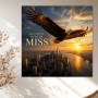 Majestätischer Adler über New York – Modernes Wandbild oder Fine Art Print