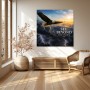 Adler über Gewitterwolken – Modernes Wandbild oder Leinwandbild mit Statement