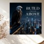 Build From Above – Modernes Wandbild oder Fine Art Print mit Adler über der Skyline