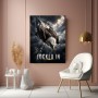 Designer Wandbild „Locked In“ mit Adler – Fine Art Print in dramatischer Wolkenstimmung