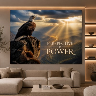 Perspective is Power – Modernes Wandbild oder Fine Art Print mit majestätischem Adler