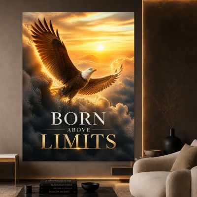 Born Above Limits Adler – Modernes Wandbild oder Fine Art Print