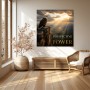 Majestätischer Adler mit Zitat – Modernes Wandbild oder Fine Art Print