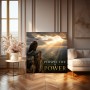 Majestätischer Adler mit Zitat – Modernes Wandbild oder Fine Art Print