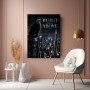 Modernes Wandbild „Build From Above“ – Fine Art Print mit Adler über nächtlicher Skyline