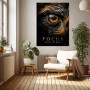 Focus Sees First – Modernes Wandbild oder Fine Art Print mit Raubvogelauge