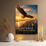 Adler über New York – Modernes Wandbild oder Fine Art Print mit Motivationsspruch
