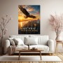 Adler über New York – Modernes Wandbild oder Fine Art Print mit Motivationsspruch