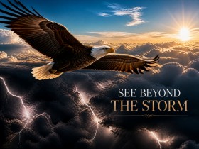 Adler über dem Sturm – Modernes Wandbild oder Fine Art Print