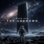 Born for the Unknown – Modernes Wandbild oder Fine Art Print mit Astronaut und Monolith