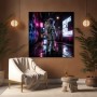 Neon Astronaut Dreams – Modernes Wandbild oder Fine Art Print