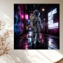Neon Astronaut Dreams – Modernes Wandbild oder Fine Art Print