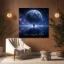 Kosmischer Astronaut – Modernes Wandbild oder Fine Art Print