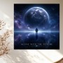 Kosmischer Astronaut – Modernes Wandbild oder Fine Art Print