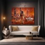 Futuristische Marskolonie – Wandbild oder Fine Art Print mit Astronaut