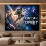 Break Your Orbit – Modernes Wandbild oder Canvas Print mit Astronaut im Kosmos