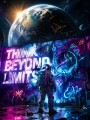 Futuristisches Wandbild oder Canvas Print – Think Beyond Limits im Weltall