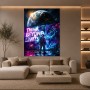 Futuristisches Wandbild oder Canvas Print – Think Beyond Limits im Weltall