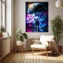 Futuristisches Wandbild oder Canvas Print – Think Beyond Limits im Weltall