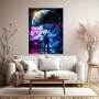 Futuristisches Wandbild oder Canvas Print – Think Beyond Limits im Weltall