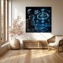 Futuristische Raumstation – Modernes Wandbild oder Fine Art Print