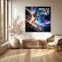 Break Your Orbit Astronaut – Modernes Wandbild oder Fine Art Print