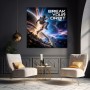 Break Your Orbit Astronaut – Modernes Wandbild oder Fine Art Print