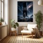 Born for the Unknown – Modernes Wandbild oder Fine Art Print mit Astronaut und Monolith