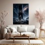 Born for the Unknown – Modernes Wandbild oder Fine Art Print mit Astronaut und Monolith