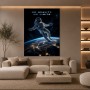 No Gravity No Limits – Modernes Wandbild oder Canvas Print mit Astronaut im All