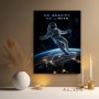 No Gravity No Limits – Modernes Wandbild oder Canvas Print mit Astronaut im All