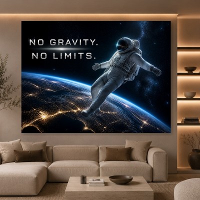 Astronaut No Gravity – Modernes Wandbild oder Canvas Print