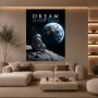 Dream Beyond Earth – Modernes Wandbild oder Fine Art Print mit Astronaut und Erde