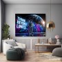 Futuristisches Wandbild oder Canvas Print – Think Beyond Limits im Space-Street-Art-Look
