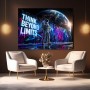 Futuristisches Wandbild oder Canvas Print – Think Beyond Limits im Space-Street-Art-Look