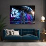 Futuristisches Wandbild oder Canvas Print – Think Beyond Limits im Space-Street-Art-Look