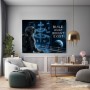 Visionäre Raumstation – Modernes Wandbild oder Fine Art Print