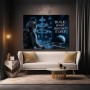 Visionäre Raumstation – Modernes Wandbild oder Fine Art Print