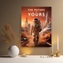 The Future Is Yours – Modernes Wandbild oder Fine Art Print mit Astronautenmotiv