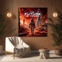 Futuristische Marsstadt – Modernes Wandbild oder Fine Art Print