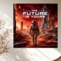 Futuristische Marsstadt – Modernes Wandbild oder Fine Art Print