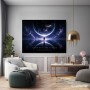 Futuristisches Wandbild oder Poster – Astronaut im Kosmos