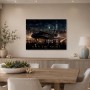 Luxuriöses Nachtmotiv mit Jet, Poster oder Acrylbild