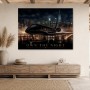 Luxuriöses Nachtmotiv mit Jet, Poster oder Acrylbild